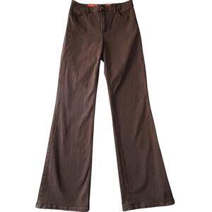 NYDJ Tummy Tuck Boot Cut Jeans Size 4 Brown Stretch Curve Academia Preppy